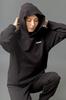 MIKASA Loose Pullover Size S Hoodie, Black, (Unisex) 2630-BKS