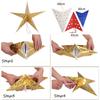 24palcová vánoční dekorace vánoční papírová hvězda sváteční hvězda závěsný stropní přívěsek hvězdy 3D stínítko na lampu 3D papírová hvězda závěsná dekorace
