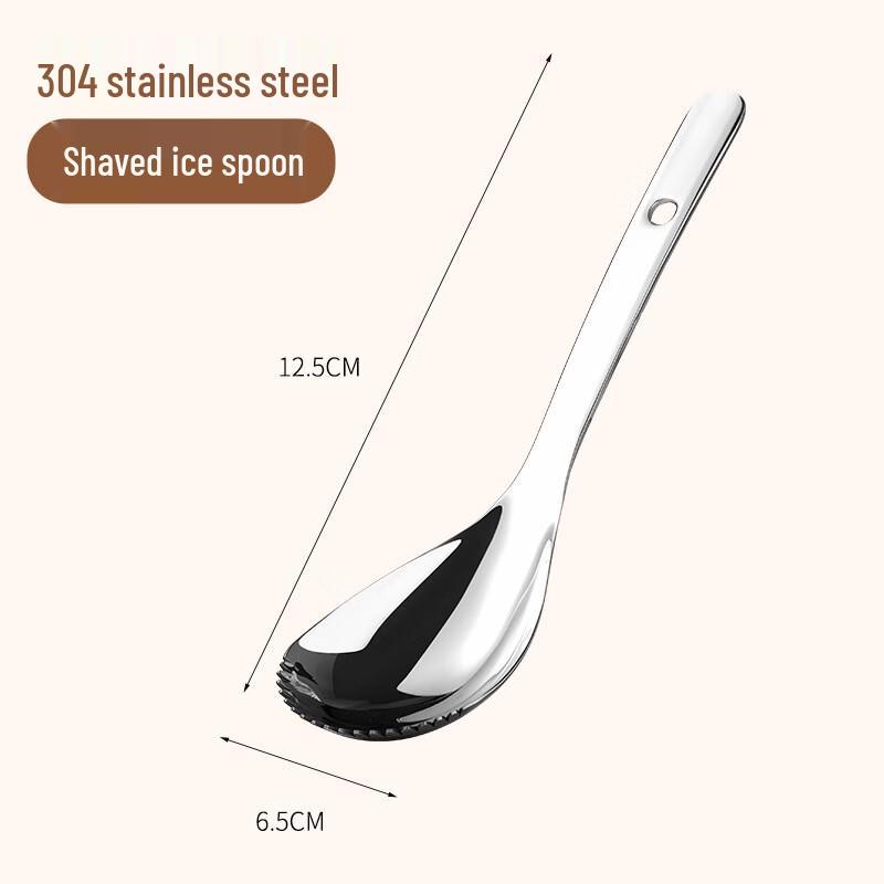 

Wutuo Stainless Steel Manual Ice Shaver Spoons