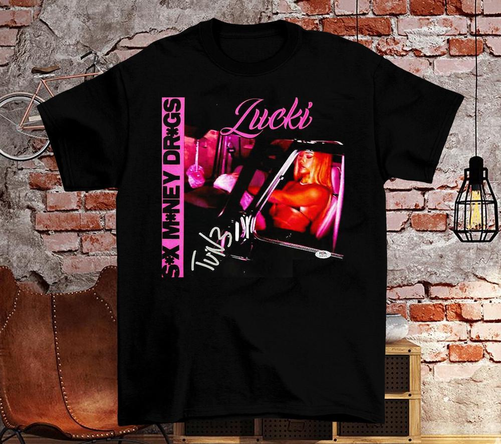 NEW Lucki SMD Tee Rapper Short Sleeve Black All Size Tee Shirt Unisex T-Shirt XXXL