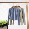 Outdoor Mountain Series T Shirt With Zipper Long Sleeve Slim Fit Quick Dry For Active Youth