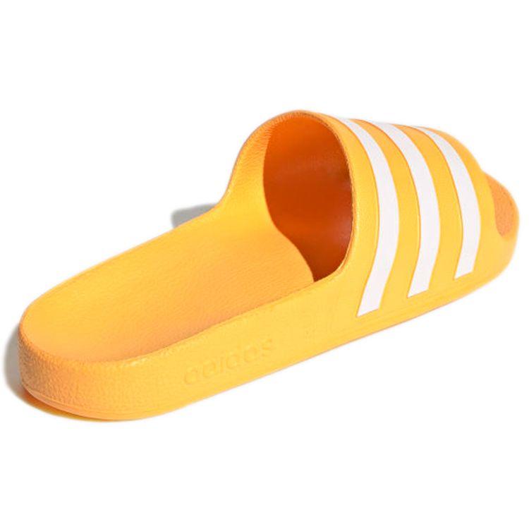Adidas Adilette Aqua Lightweight Comfortable EVA Rubber Sole Non-Slip Wear-Resistant Casual Slippers Unisex Slippers Yellow White GZ5233
