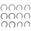 4Pcs Type 4 /Type 5 /Type 6 Aluminium Alloy Horseshoe Kit Horse Riding Tool Equipment Accessories For Horseshoe Palms