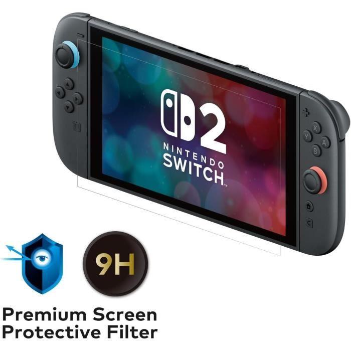 Premium skjermbeskyttelse i herdet glass - HORI - Nintendo Switch 2 - Anti-blått lys - Hardhetsgrad 9 h