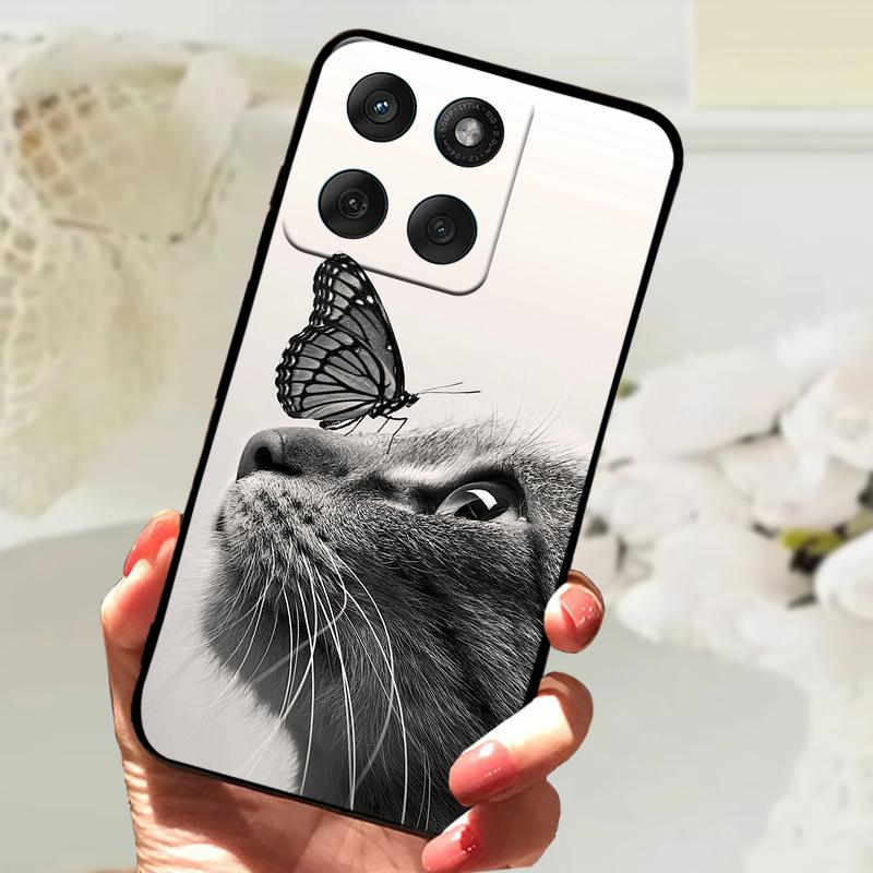 Modne Etui Dla Motorola Edge 60 Fusion 5G Odporny na Wstrząsy Zderzak Miękkie Pokrowiec na Telefon Dla Moto Edge60 Fusion Silikonowe Ochronne Etui