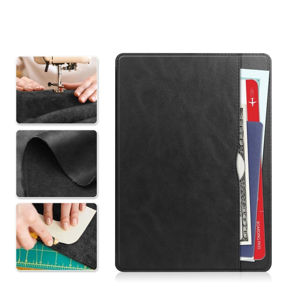 Case for Samsung Galaxy Tab A9+, Business Card and Pen Slot, Black