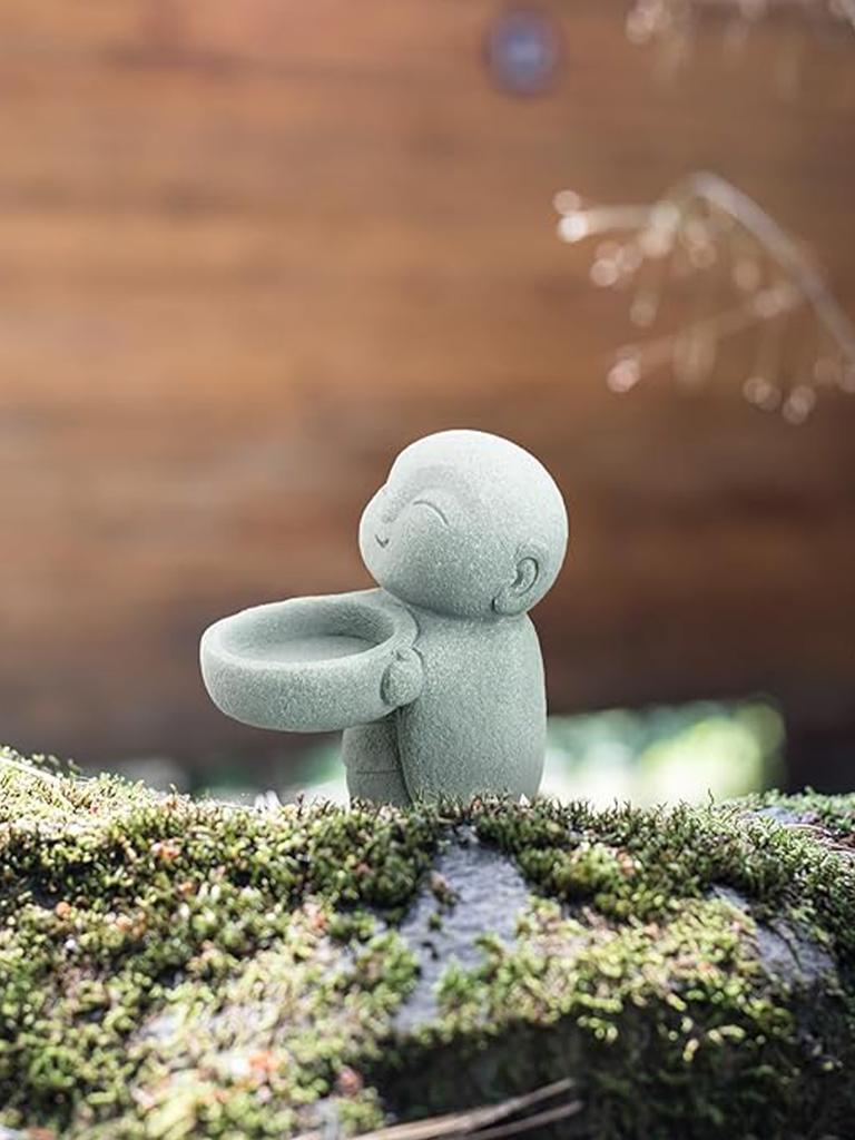 Kleiner Mönch Kerzenhalter Basis, Retro Kerzenhalter Handwerk, Heimdeko Artikel, Esstisch, Schlafzimmer, Arbeitszimmer Schreibtisch Ornament