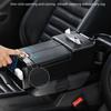 Easy to Install Car Mounted Tissue Box with Cup Holder Car Armrest Storage Box  Car Interior