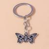 Creative Skull Butterfly Keychain Metal Punk Bat Key Ring Pendants for Car Key Holder Handbag Decor Charms Jewelry Gifts