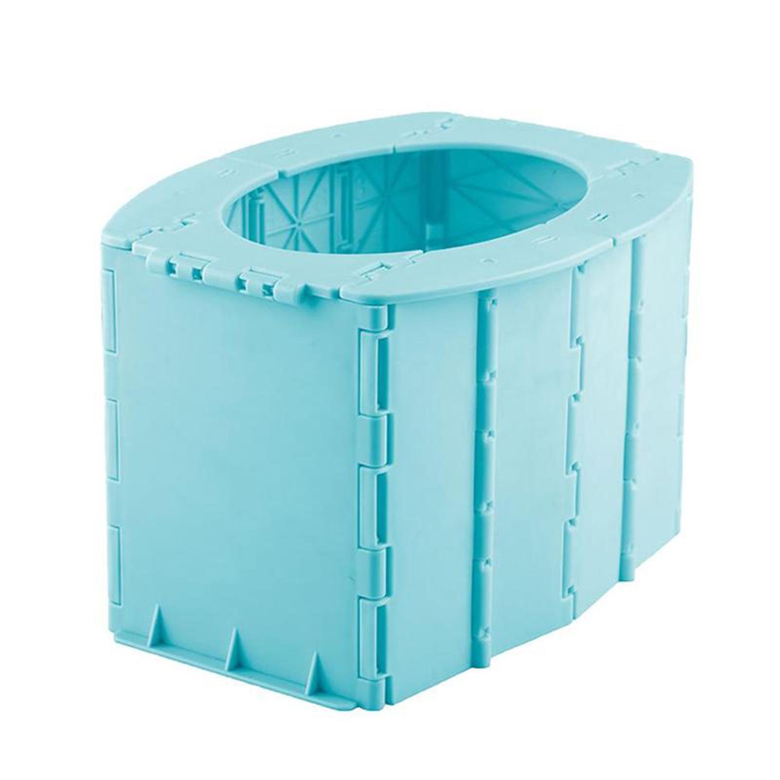

Portable Folding Toilet For Women Men Keep The Environment Clean For Kids Children Camping Hiking Travel синій