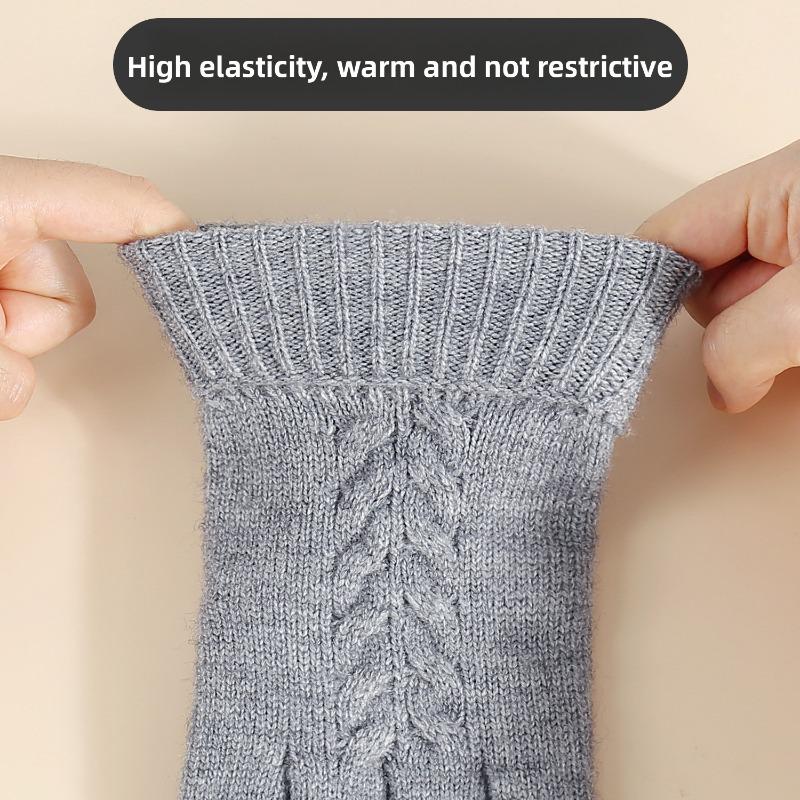 Winter Warm for Men Women Fashion Unisex Jacquard Knit Touchscreen Gloves Patterned Cold Weather