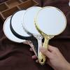 European Retro Princess Style Handheld Beauty Mirror - Portable, High-Definition, Thickened, Ideal for Makeup and Microblading