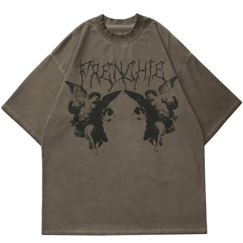 

Футболка унисекс с принтом Angel Dark XL коричневый