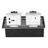 Boden Pop Up Outlet Socket Verborgen Multifunktions Silber Aluminium Legierung UK Standard