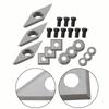 Carbide Cutters Inserts Set Lathe Turning Tools Include 4 Types Of Cutting Tools Woodworking Tools For Wood Lathe Turning Tools