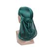 New Satin Leopard Print Pirate Hat - European & American Hip Hop Elastic Head Wrap with Long Tail for Men