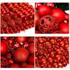 Electroplated Irregular Painted Plastic Christmas Ornament Set 100-Pack