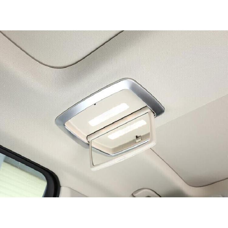 Fit For BMW 7 Series 2016- Matte Silver Rear Makeup Mirror Cover Trim