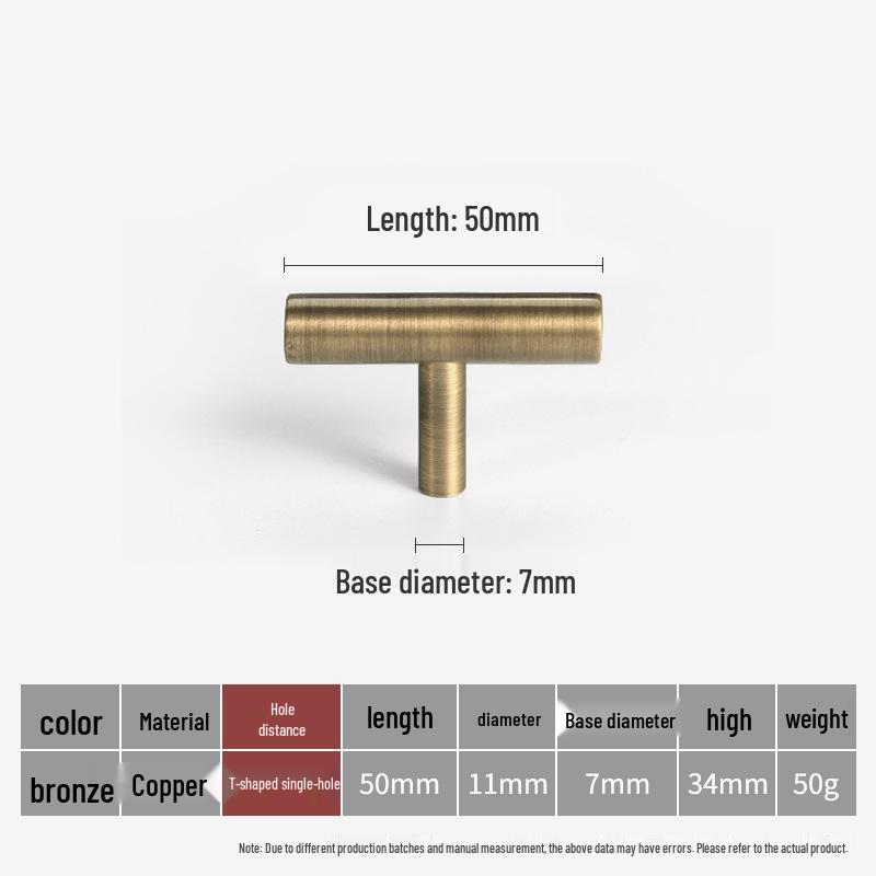 American Brass Retro Wardrobe Handle In Antique Bronze for Cabinets and Drawers