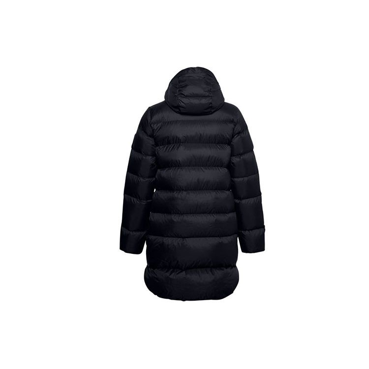 Under Armour Sportstyle Graphic Mid-Length Hooded Down Jacket Women Black 1355836-001