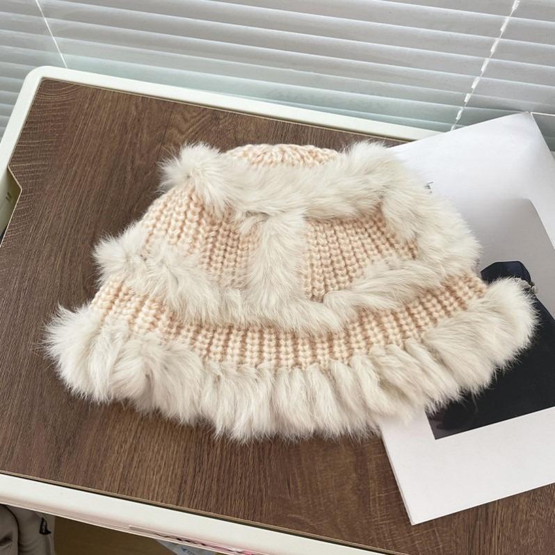 Knitted Fisherman Women's Face Changing Autumn and Winter Ear Protection Warm Woolen Hat Plush Hat National Fashion Lion Hat