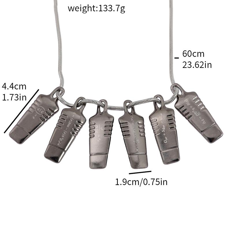 Death Stranding Qpid Necklace Metal Pendant Chain Choker Collares Charm Gift For Sam Norman Reedus Game Fans Jewelry