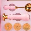 Set ,with Candles Furnace Spoons ,Wax Particles Macaron Color Coloring Pens Sealing Wax Bead for