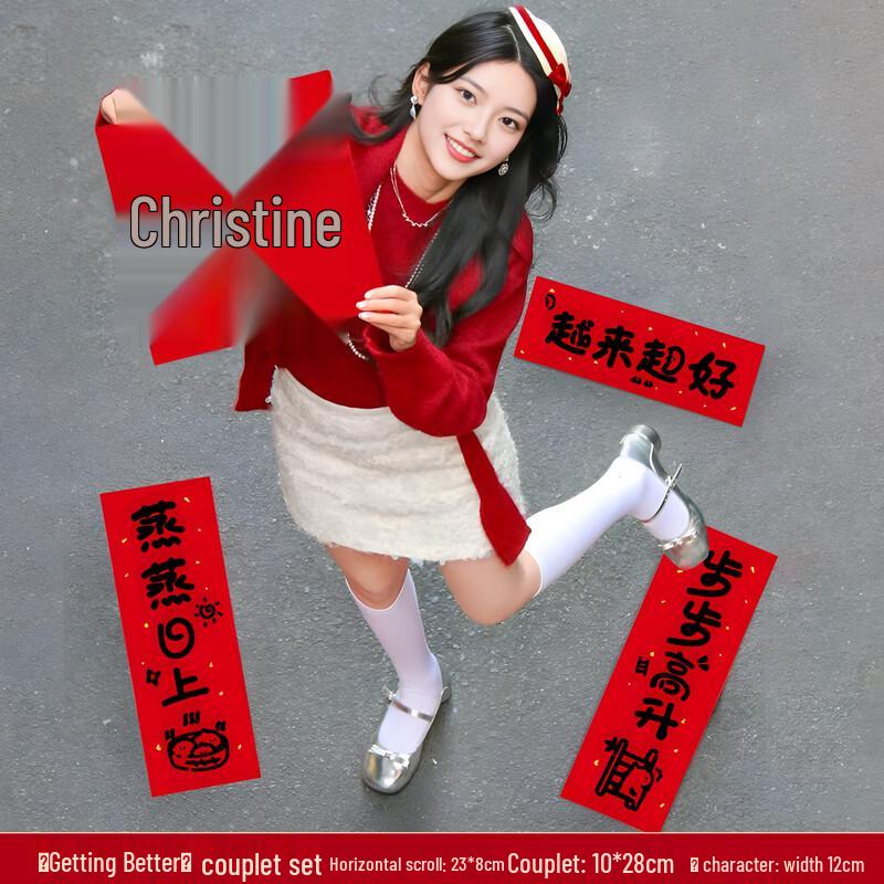 Mini Handheld New Year Photo Couplets