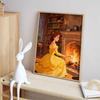 Disney Diamond Painting DIY Belle Cozy Fireplace Diamond Art Painting Set for Home Office Decoration Handmade Gifts