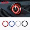 For Porsche Cayenne MACAN 718 911 Panamera Aluminium Alloy Clock Compass Stopwatch Decoration Ring Sticker Car Accessories