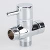 Valvola Deviatrice in Ottone a 3 Vie Separatore d'Acqua Adattatore a T per Doccia Valvola Deviatrice Regolabile per Soffione Doccia Accessori Bagno