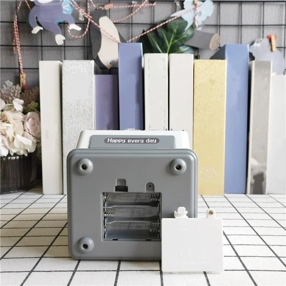 Password Lock Kids Money Container Large Capacity with Handle Piggy Bank Plastic Fingerprint Unlock Automatic Safe Child Gift