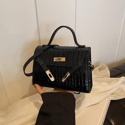 Francúzsky Niche Dizajn Taška so vzorom kameňa pre ženy na jar Nová textúrovaná kabelka Retro móda Crossbody taška