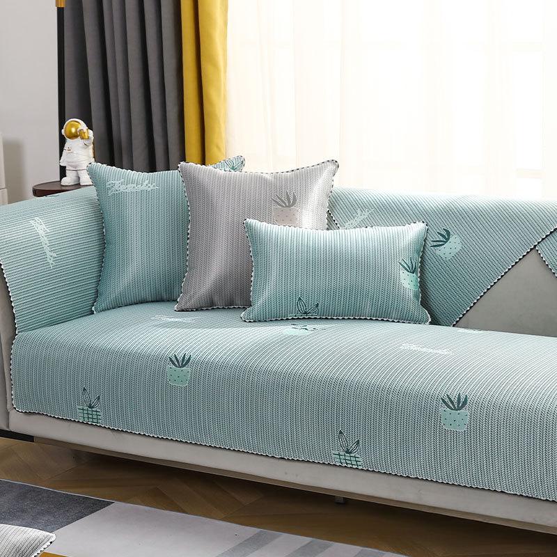 Sommermatte, Sommermatte, Kühlpad, Eisseide, Rattan, Bambusmatte, Sommerstil, europäischer Stil, rutschfeste Abdeckung