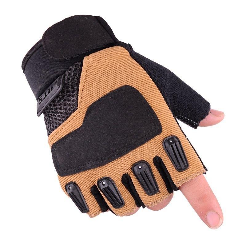 Gants d'alpinisme d'extérieur antidérapants, protection solaire, respirants, cyclisme, fitness, fan militaire