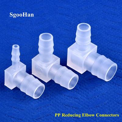 10Pcs/Lot 4~25mm PP Reducing Elbow Connectors Aquarium Tank Air Pump Aerator Pagoda Hose Joint Reducer Garden Irrigation Pipe Fittings