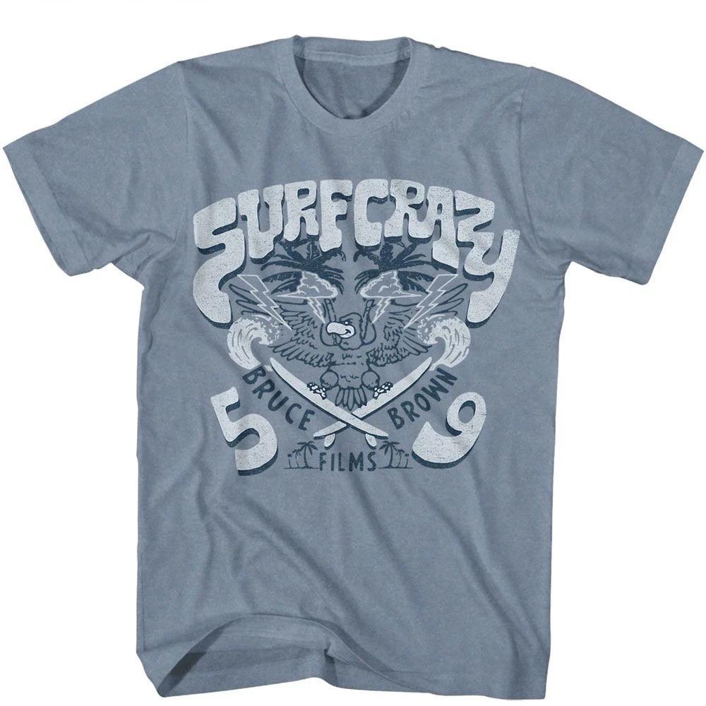 Bruce Brown Films - Surf Crazy - American Classics - Heather Blue Short Sl 110