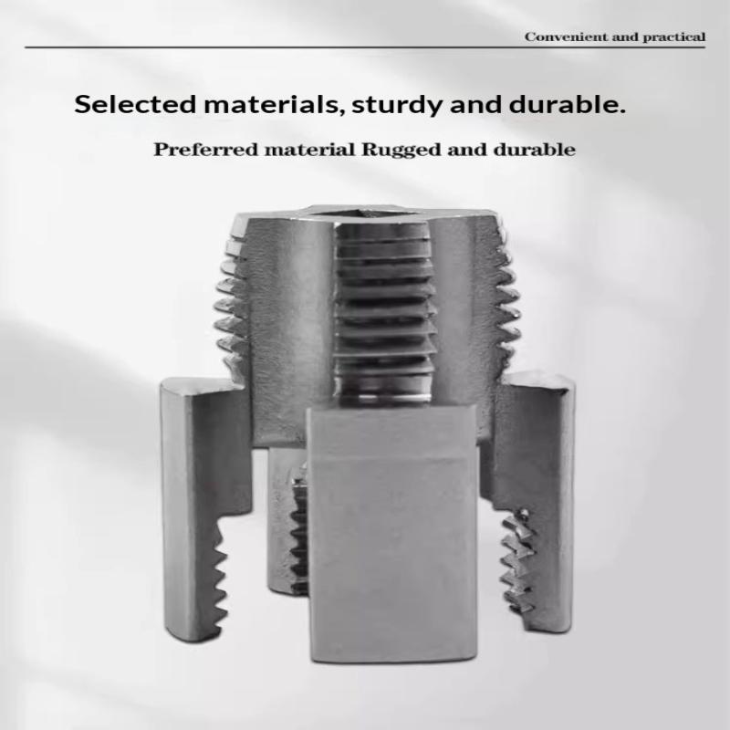 3Pcs Heavy-Duty Pvc/Plastic Pipe Threading Tool Kit 1/2" 3/4" 1" Male & Female Threads For Pvc Ppr Mpp Pipes
