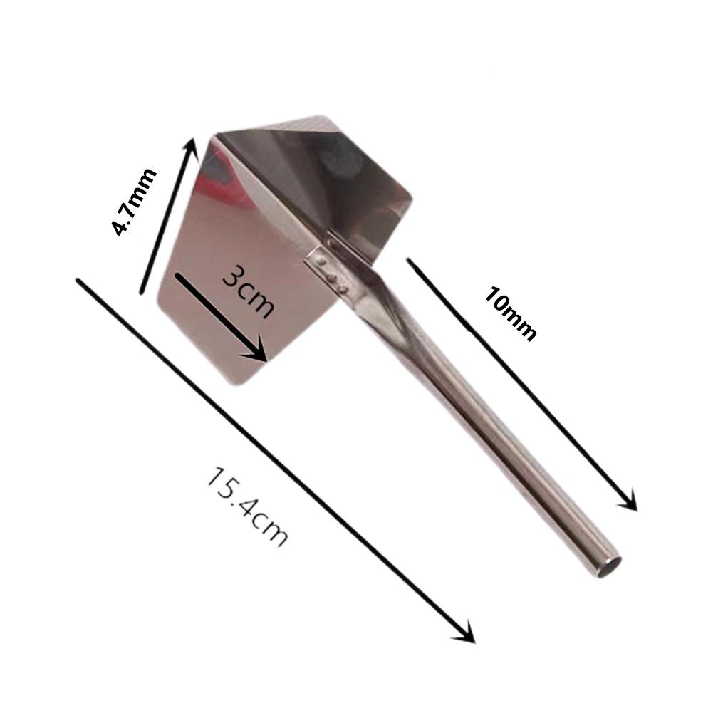 1pc Outdoor Corner Trowel Stainless Steel Garden Metal Handle 90 Degree Drywall Outdoor Corner Trowel Hand Tool