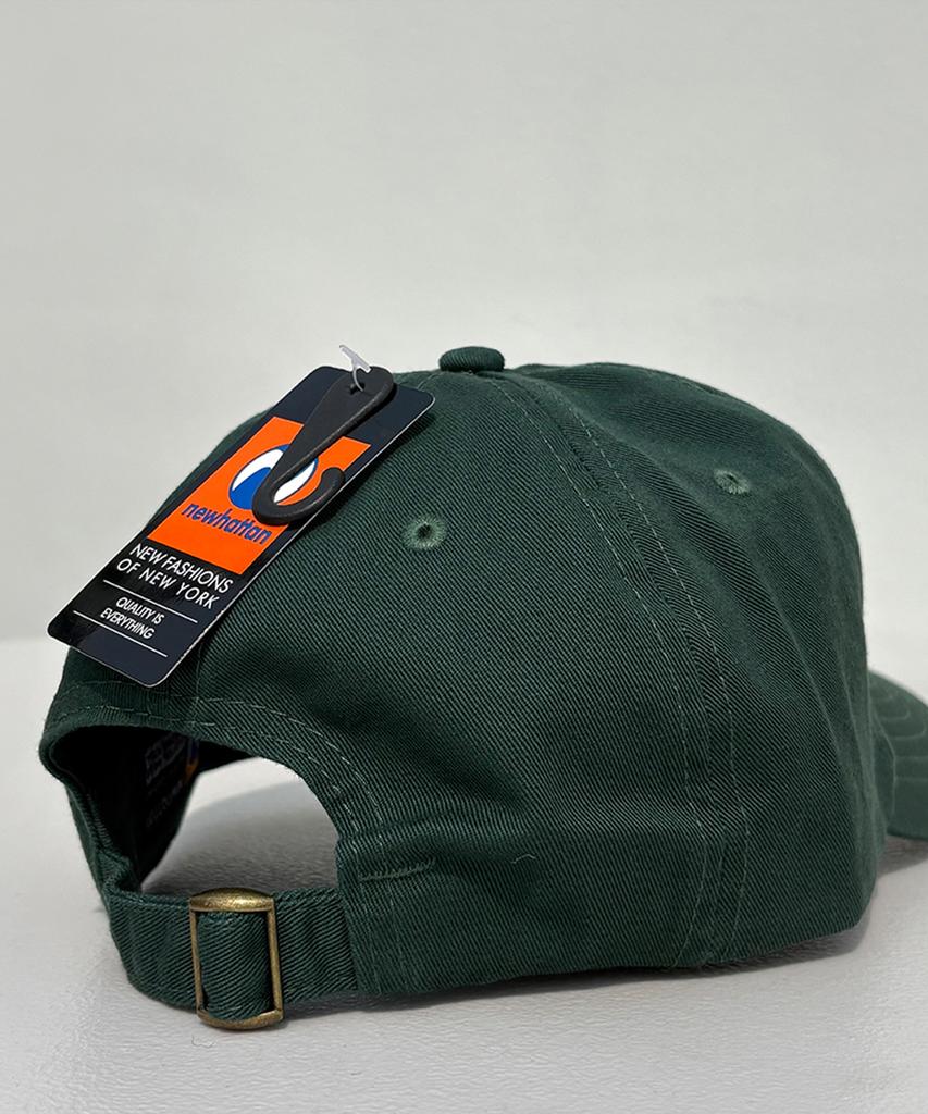 Nyuhaeteun Washed 5-Panel Ball Cap (Dark Green)