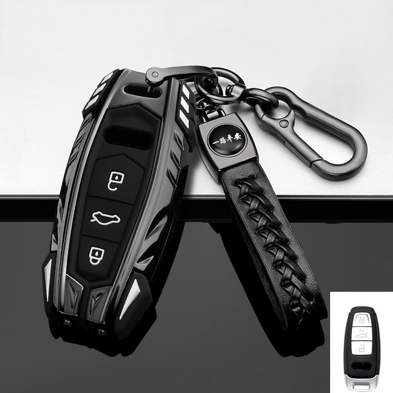 New Car Remote Key Case Shell Cover Fob for A6 A7 A8 E-tron C8 D5 Q7 Q8 2019 2020 Protector Holder Keyless Accessories