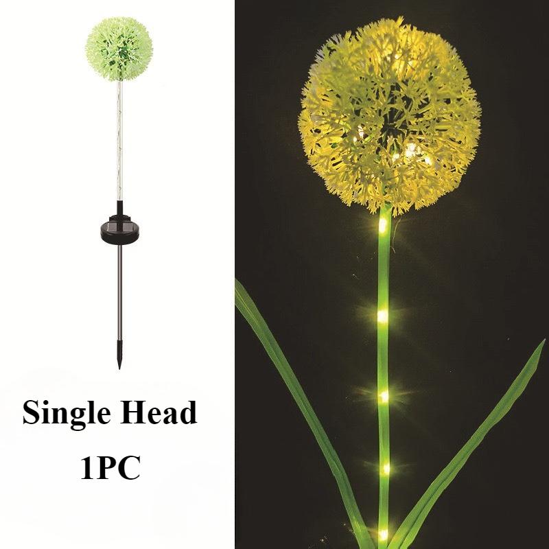 Solar Powered Dandelion Simulation LED Lights, Courtyard Garden Decorative Lights, Outdoor Lawn Landscape Ground Mounted Lights