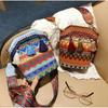 Borsa Vintage da Donna Nappa Etnica Tessuta a Mano a Tracolla per Signora Borsa Hippie a Spalla per Signore Borsetta