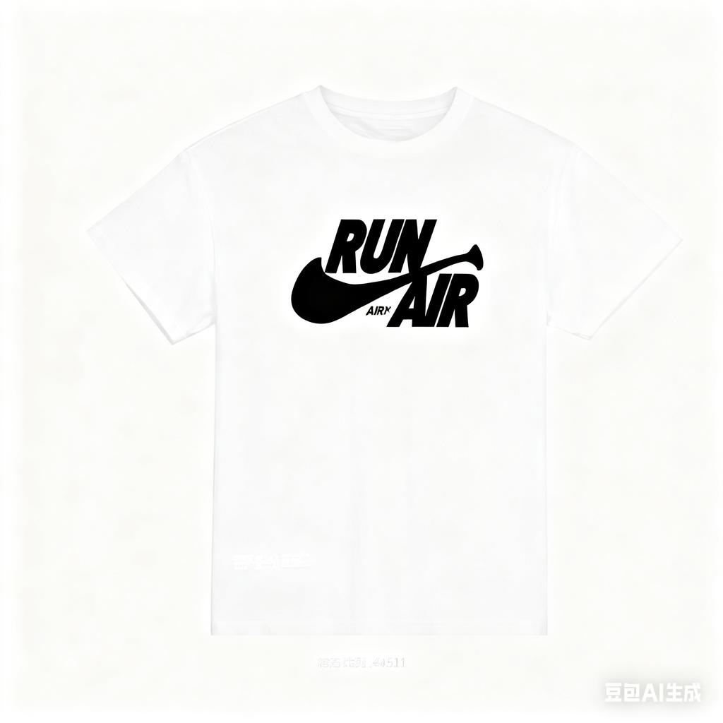 Sporty Black T-Shirt with Run The Air Print Trendy Athletic Style Material Great for Active Lifestyle and Streetwear Enthusiasts