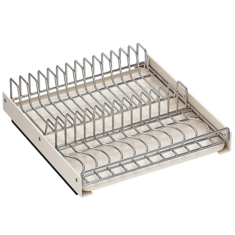 Kitchen Storage Box with Sliding Spice Pantry Shelves Drawer Rail Pull-out Cabinet Storage Rack Kitchen Pull-out Kitchen Tray