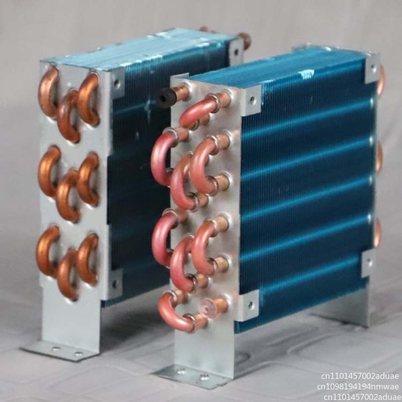 CP3x6x120 Miniature Mini Condenser Air-cooled Copper Tube Finned Radiator with Fan Refrigerator Evaporator