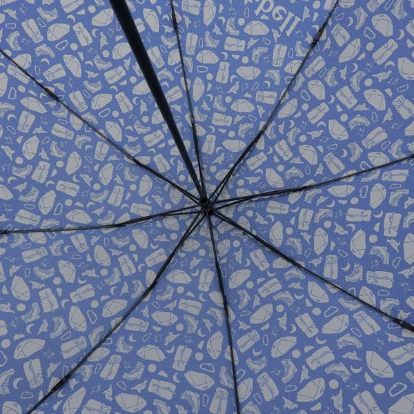 Guarda-chuva dobrável para sol e chuva e guarda-sol dobrável com proteção UV azul marinho para trekking 55 1128754TRÊS mont bell [Montbell] Guarda-sol, Guarda-chuva, Leve, Masculino Feminino,