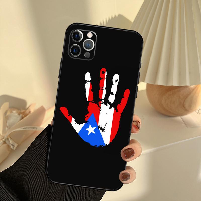 

Puerto Rico Flag Phone Case For iPhone 16 14 13 12 11 15 17 Pro Max 13 mini 15 16 Plus 16e 17 Air Cover Funda iPhone 14Pro MAX