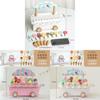 Wooden Ice Cream Cart Playset For Kids Educational Toy Pretend Role Play
