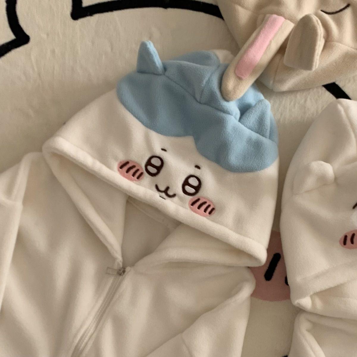 

Уличная одежда с капюшоном на молнии Y2K Женская одежда Harajuku Gothic Kawaii Милая вышивка Оверсайз с капюшоном Толстовка Куртка Пальто S